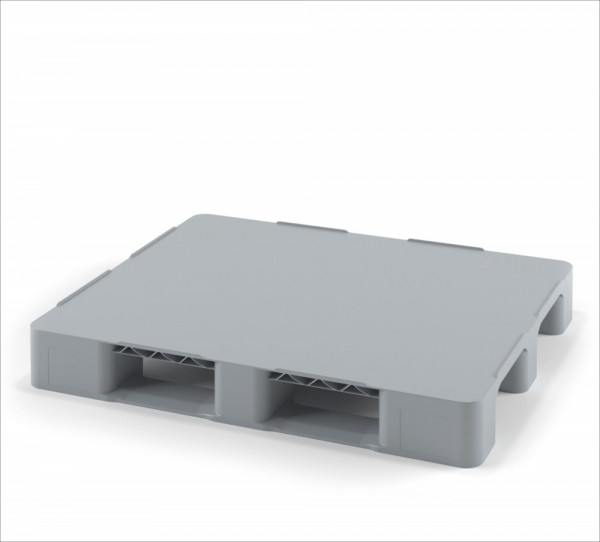 Универсальный сплошной пластиковый поддон на двух полозьях 1200х1000х150