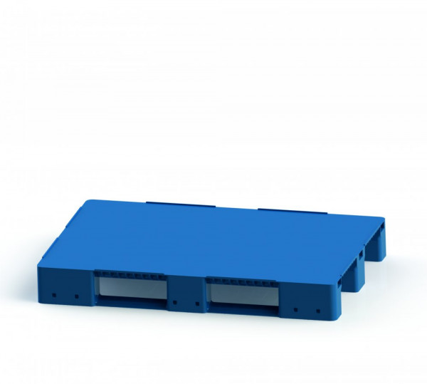 Усиленный сплошной поддон на трёх полозьях 1200x800x150