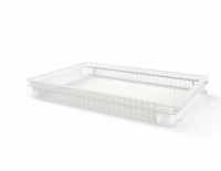 Ящик полимерный для полуфабрикатов перфорированные стенки сплошное дно (600х400х75)
