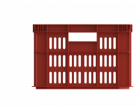 Ящик универсальный пищевой перфорированные стенки, сплошное дно (600х400х250)