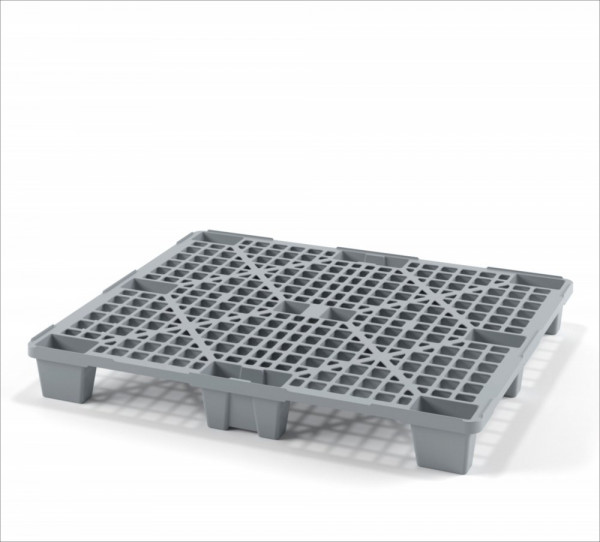 Легкий перфорированный пластиковый поддон на ножках 1200х1000х135