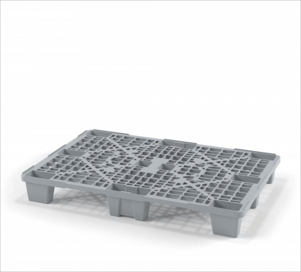 Легкий перфорированный пластиковый поддон на ножках 1200х800х140