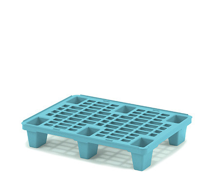 Легкий перфорированный пластиковый поддон на ножках 800х600х140